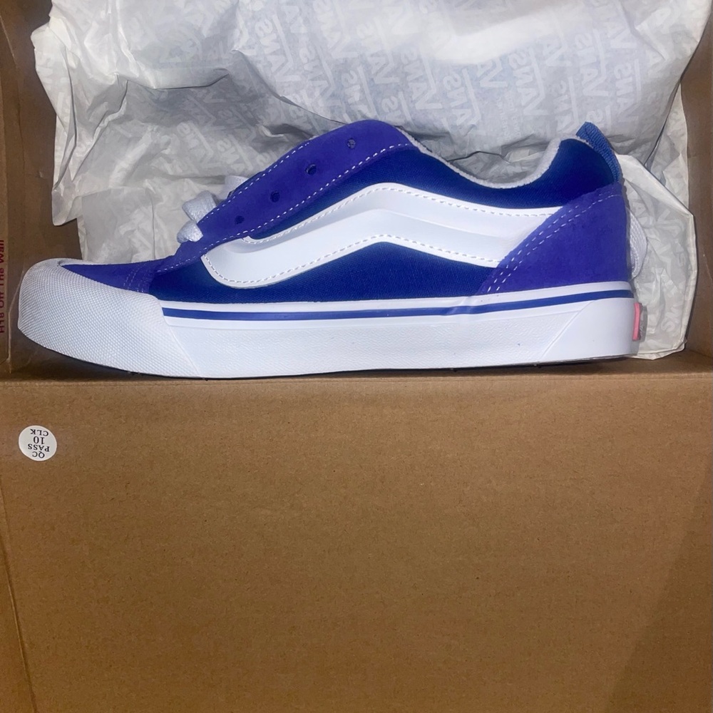 Vans  New SKool Bold Blue and White Sneakers youth size 6.0